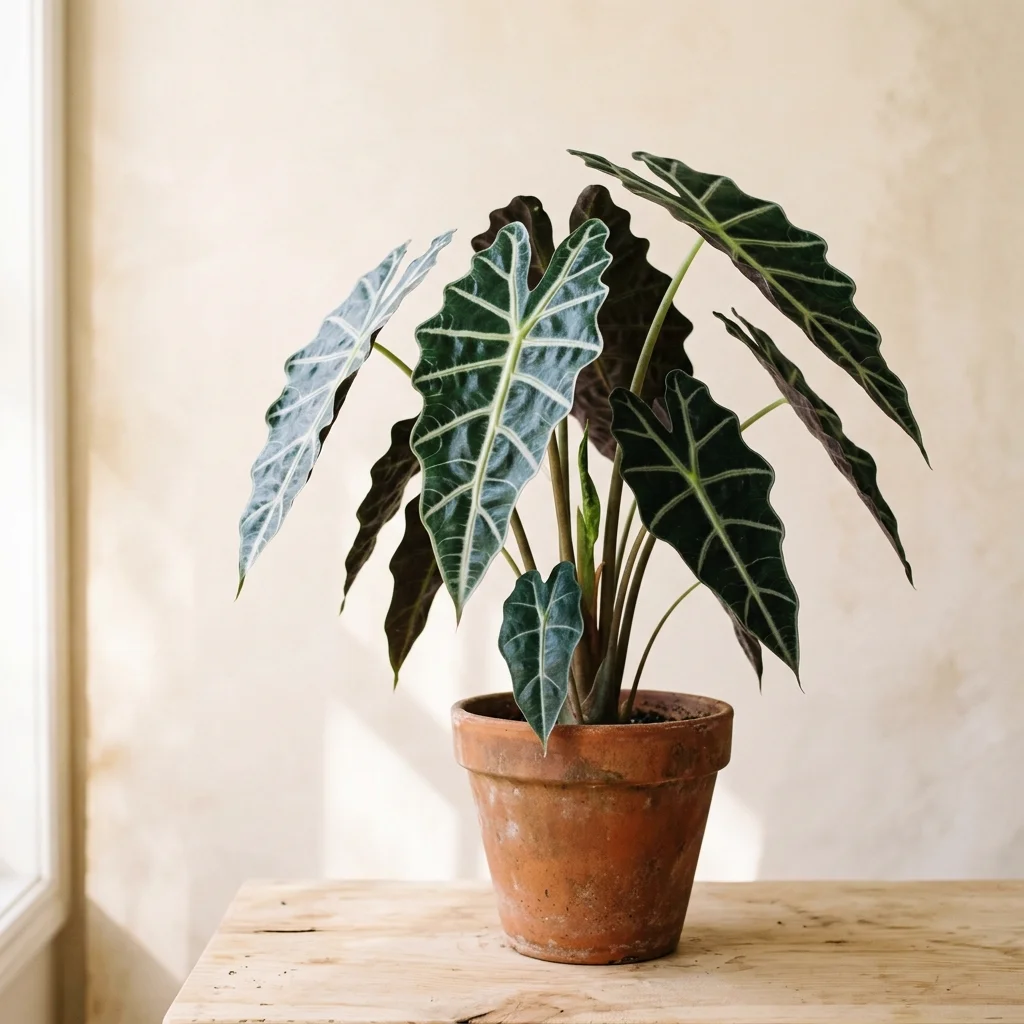 alocasia: Alocasia care: watering, leaf loss, dormancy and corm checks