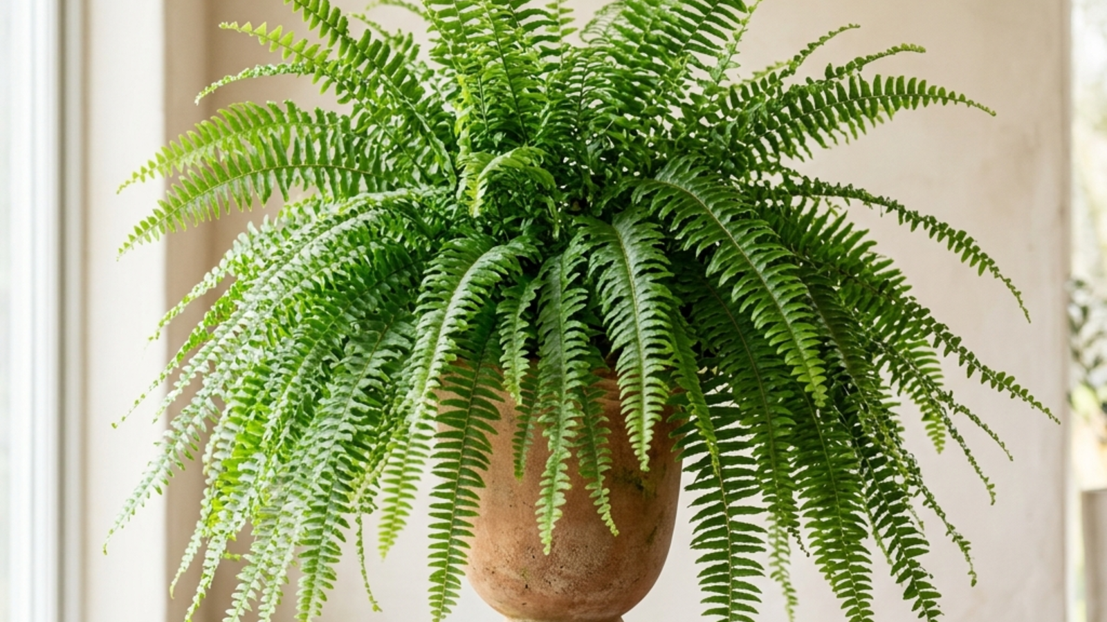 boston fern: Boston fern care (Nephrolepis exaltata): light, watering, humidity and brown fronds