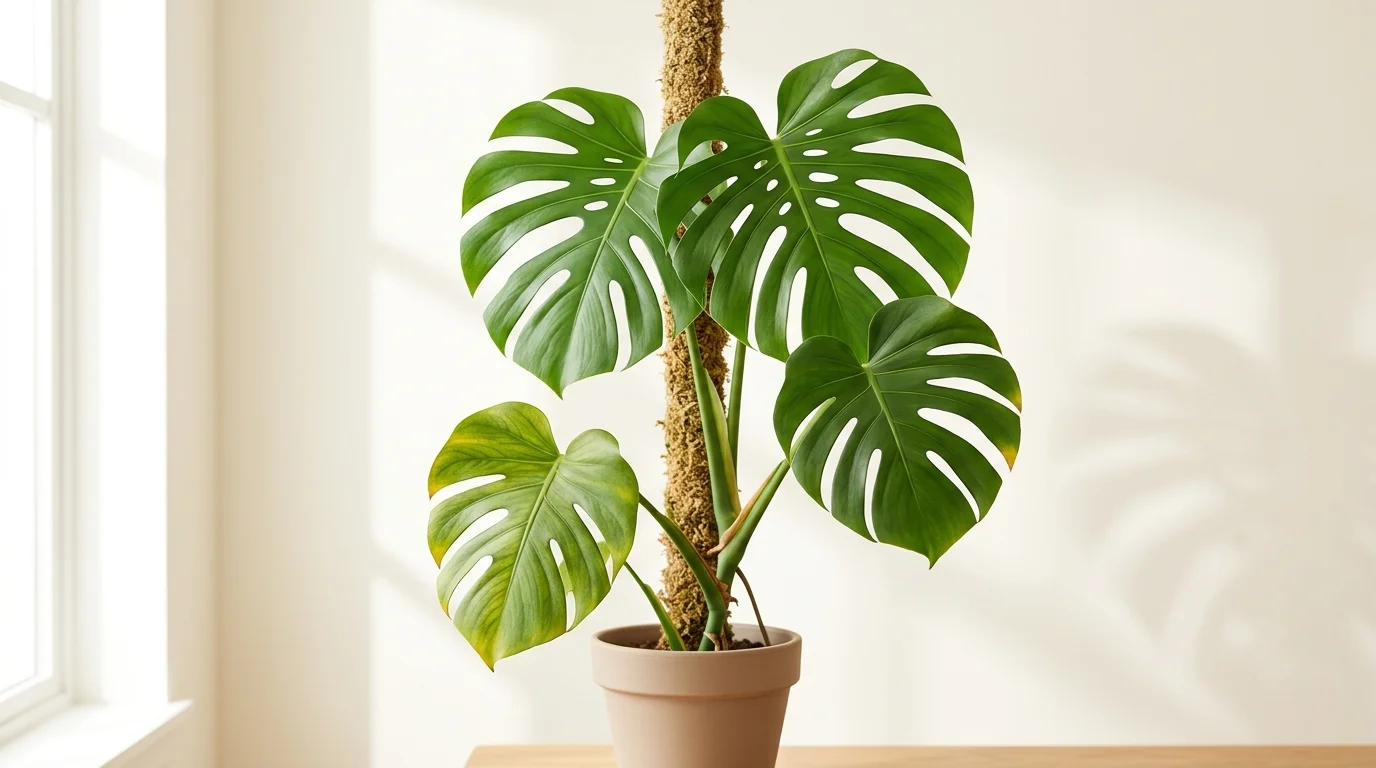 monstera deliciosa: Monstera deliciosa care: light, watering, support, repotting and problems
