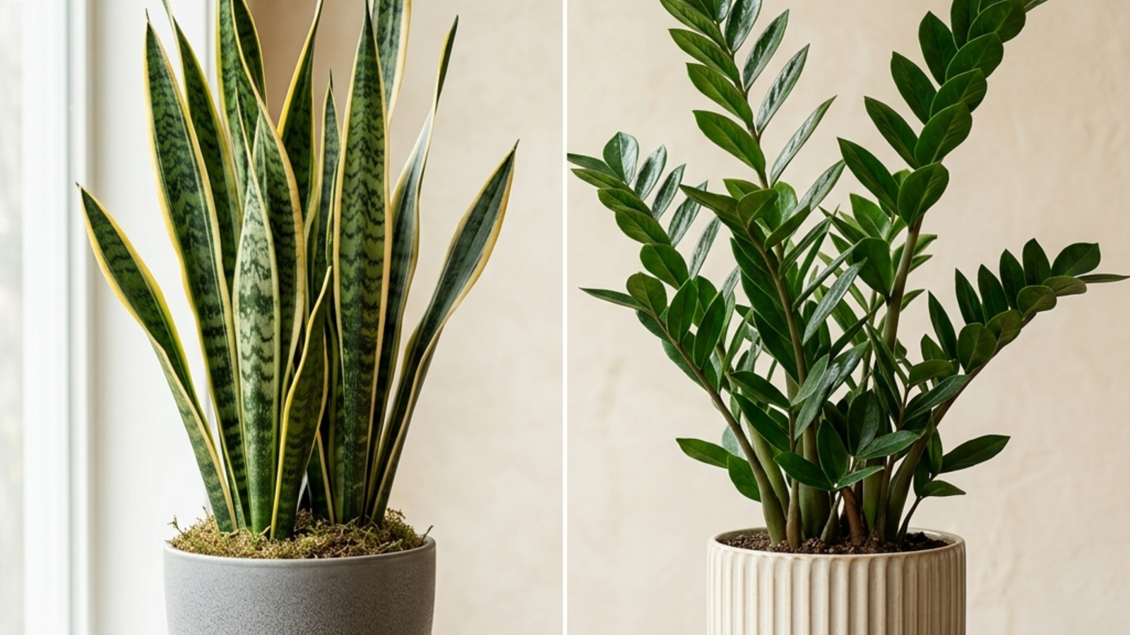 snake plant vs zz plant: Snake plant vs ZZ plant: how to tell them apart, and how their care differs