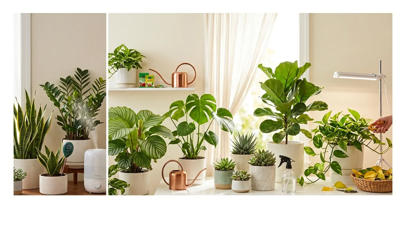 seasonal houseplant care: Houseplant care calendar: what to change each season, from winter rest to bringing plants back indoors